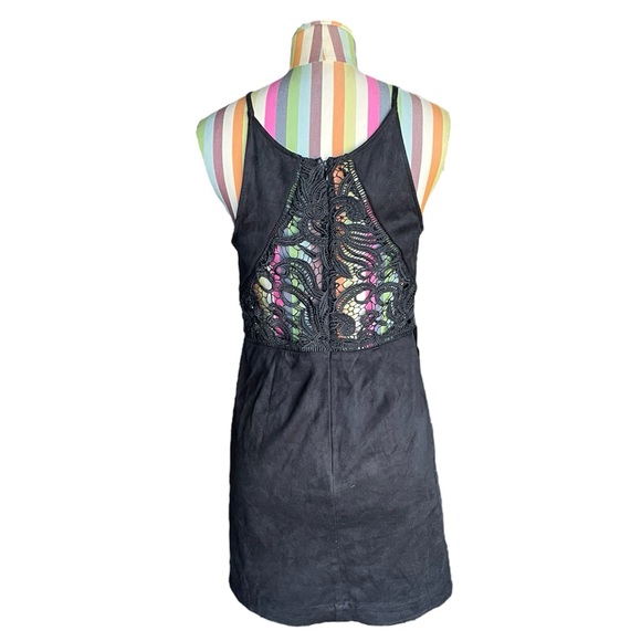 Revolve J.O.A. Lace Cut Out Bodycon Dress in Black 0972 - Picture 5 of 6